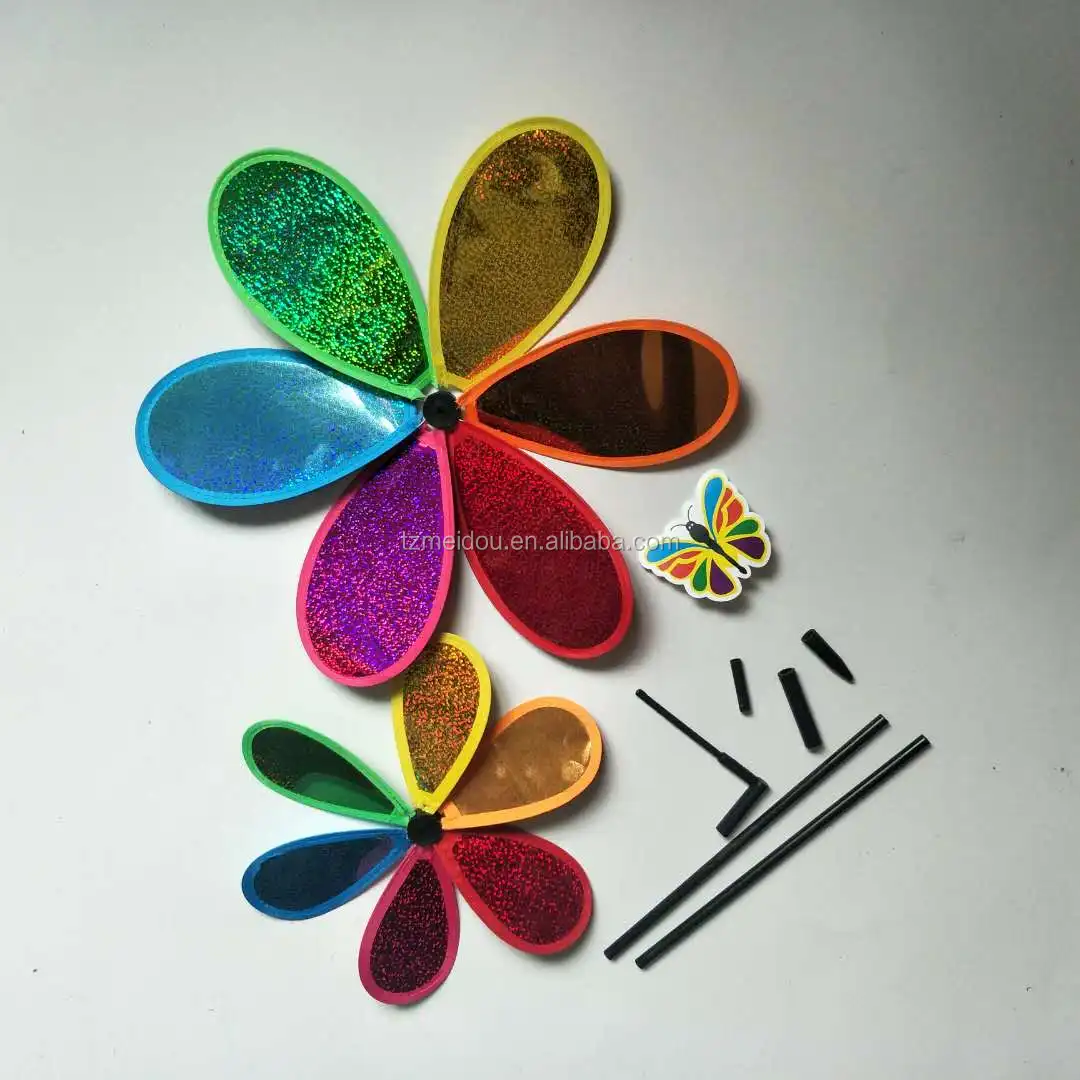 Decorative flashing windmill leaves wind spinner pinwheel windmill item