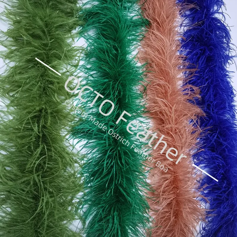 Wholesale Various Colors 2ply 3ply 4 ply 5ply 6ply 7ply 8ply 10ply High Quality Luxury Cheap Ostrich Feather Boa
