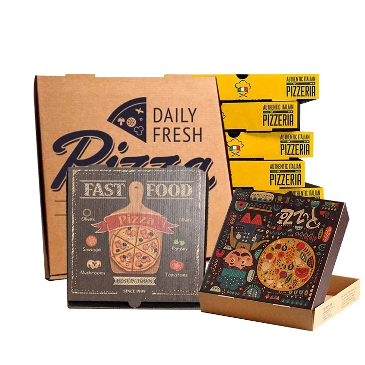 Custom Printed Carton Pizza Boxes With Logo