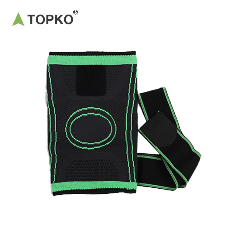 TOPKO Fitness High Quality Knitted Nylon Sports Knee Pad Knee Support Knee Brace