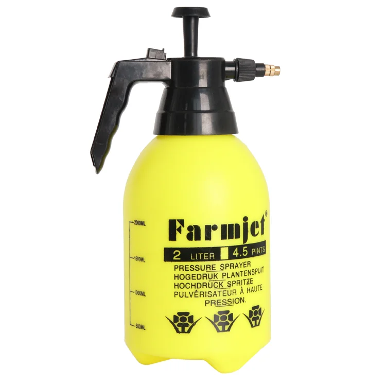 Farmjet 2L PE pressure hand sprayer adjustable nozzle garden sprayer for plant watering