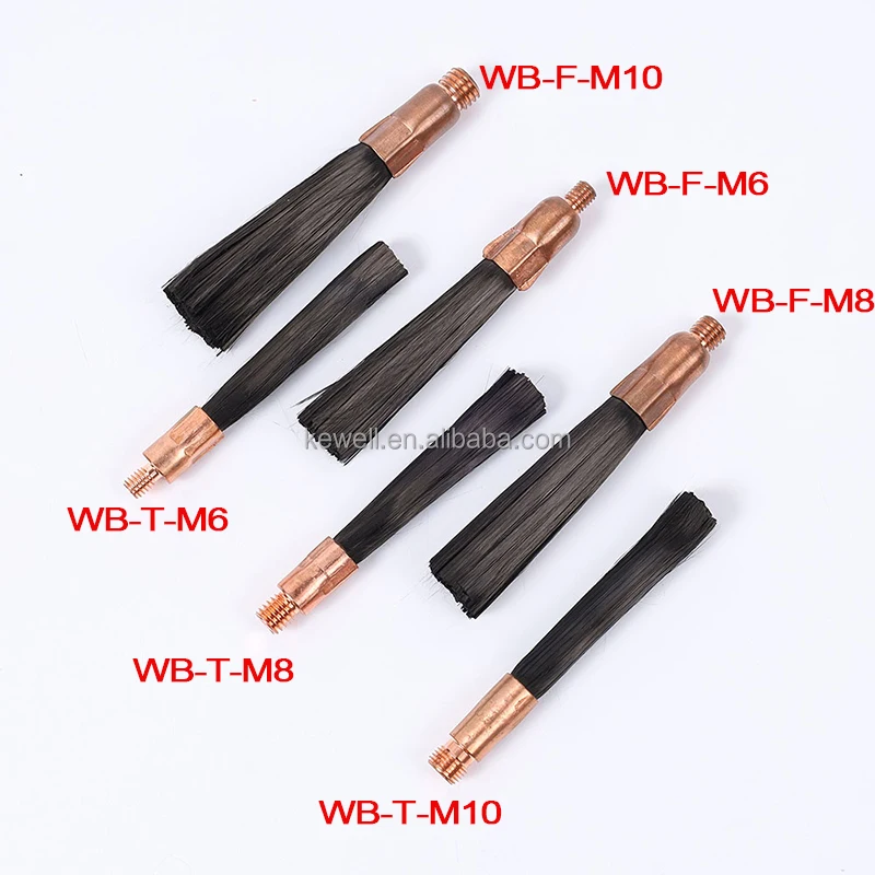 M6/M8/M10 Carbon Fibre Weld Cleaning Brush Industrial Grade Passivate Polish Stainless Steel TIG MIG Welding OEM Bristle Cleaner