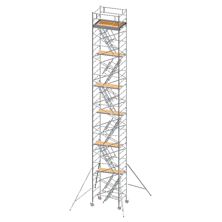 Hot sale all types of maintenance rolling scaffold with guard rail aluminium scaffolding set