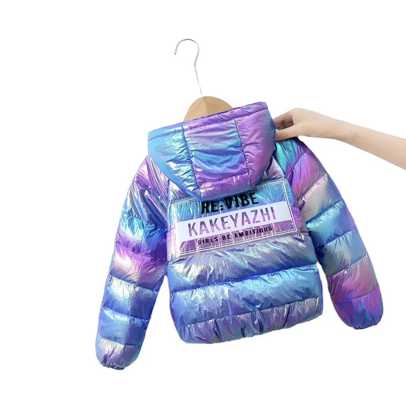 Детская зимняя теплая куртка для мальчиков и девочек, Стеганая пуховая куртка, зимняя одежда, пальто