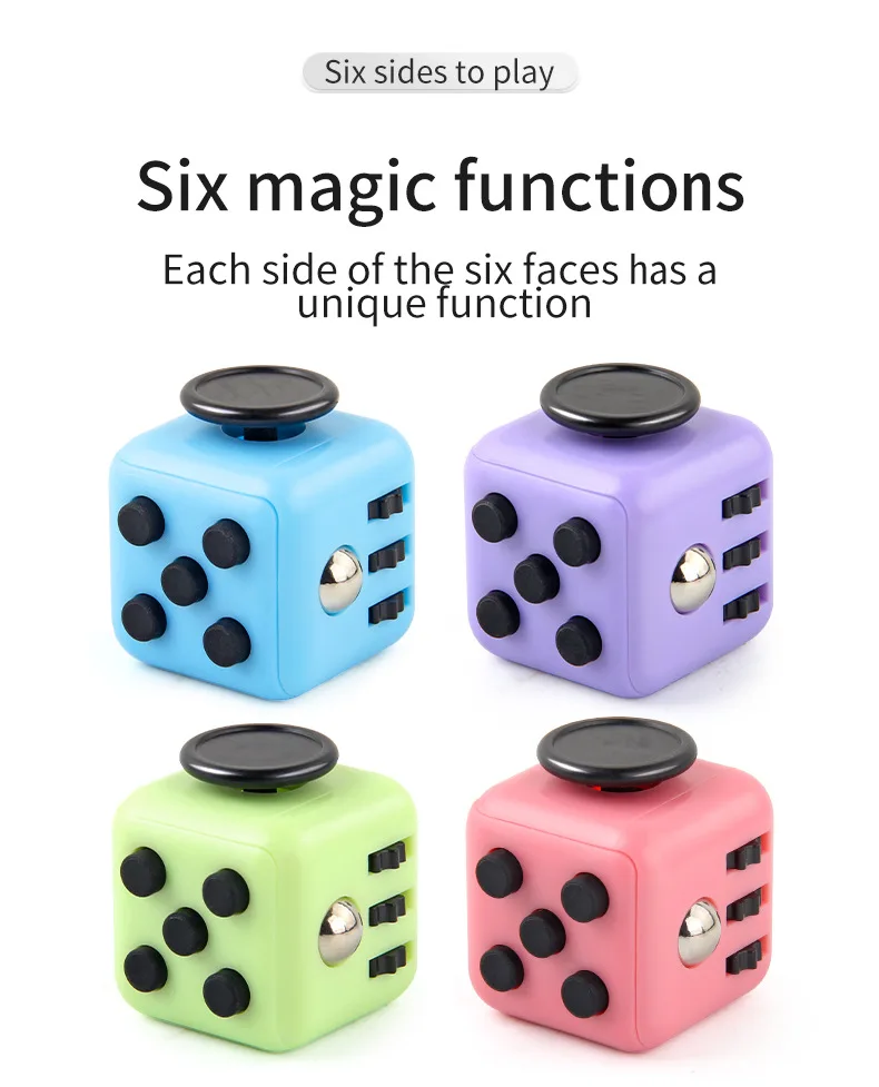 Colorful Mini Gadgets Cube Finger Toy Decompression Cube Multi-function Gadget Cube