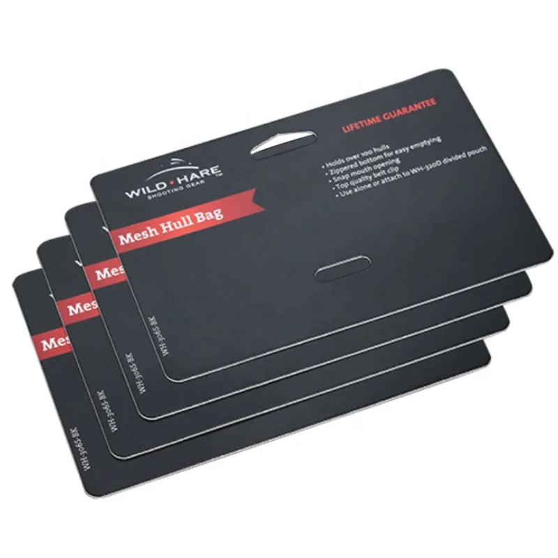 Full Printing Custom Euro Hole Shape Hang Tabs Display Hanging Tags Commodities Cardboard Header Card Hanging Toppers for Toys
