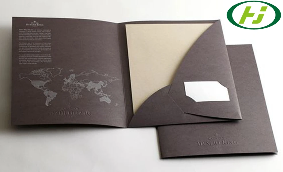 High Quality Hardcover Paper Clip File Folder