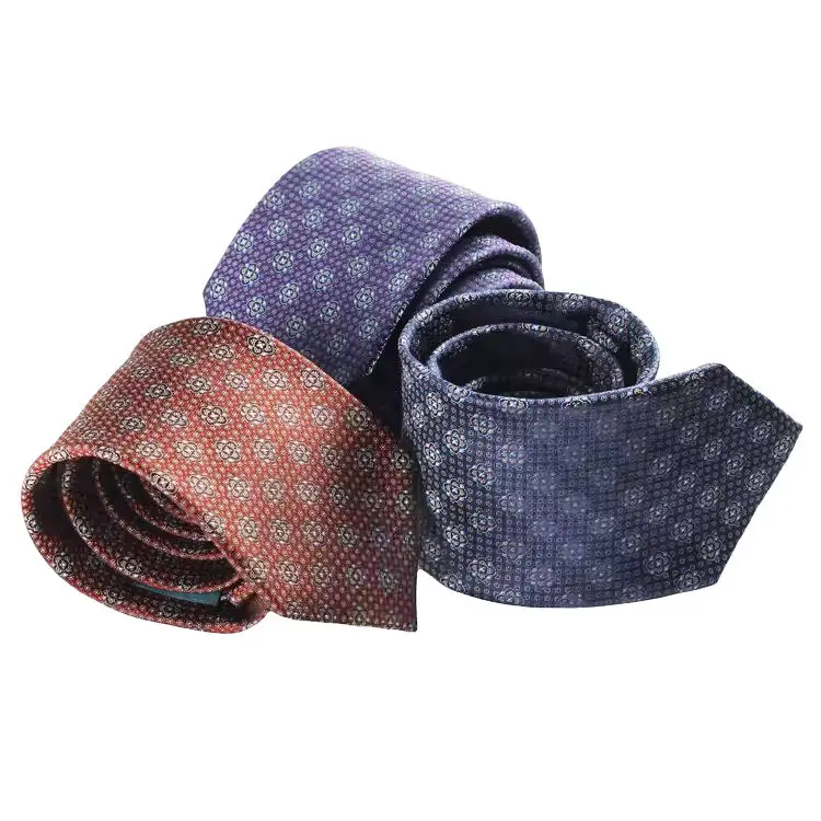 Factory Wholesale/Custom OEM Service Floral Pattern Necktie 100% Handmade Low Price Fashion Luxury Silk Woven Tie For Men