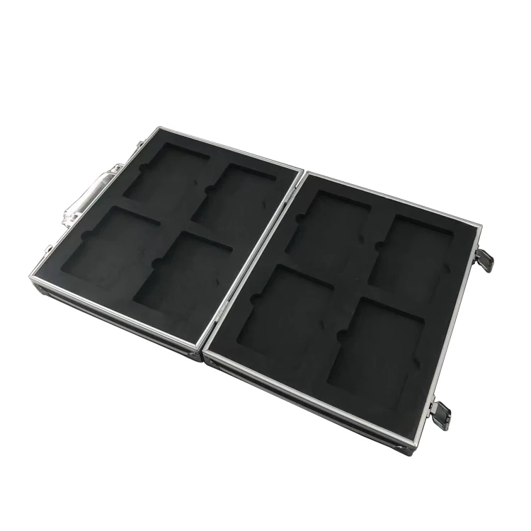 Graded Sports Psa-slab Card Case Aluminum Frame Graded Card Slab Storage Case With 2 Row for Psas/bgs