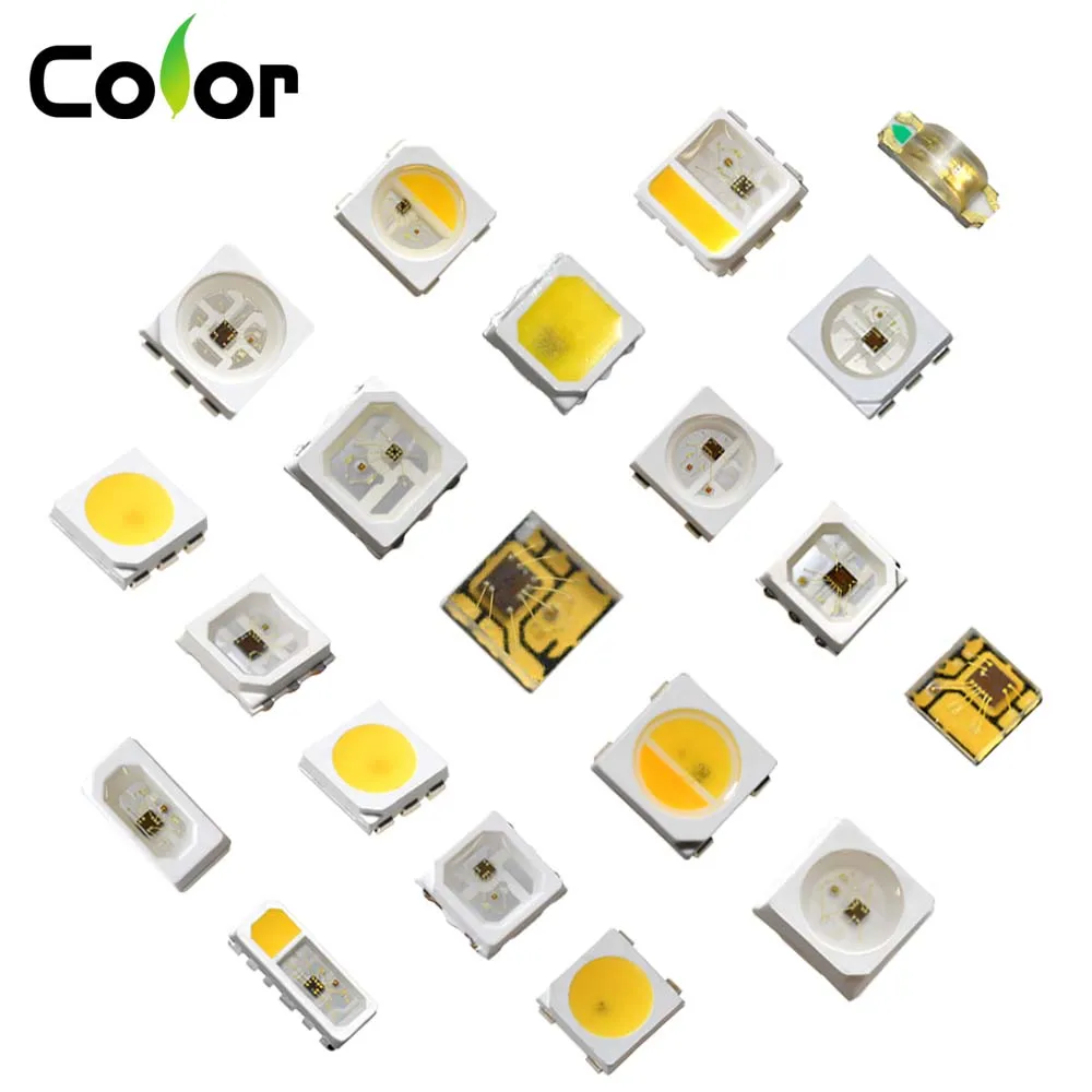 0.2W 0.5W 5V 12V 4020 3535 5050 2020 2810 White Red Green Blue RGB LED Light Lamp Bead Diode SMD LED Chip