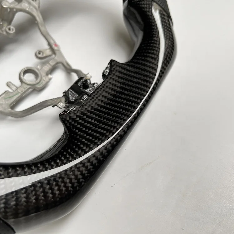 Customized high quality for Toyota 2014-2017 corolla with real carbon fiber steering wheel with black perforated leather