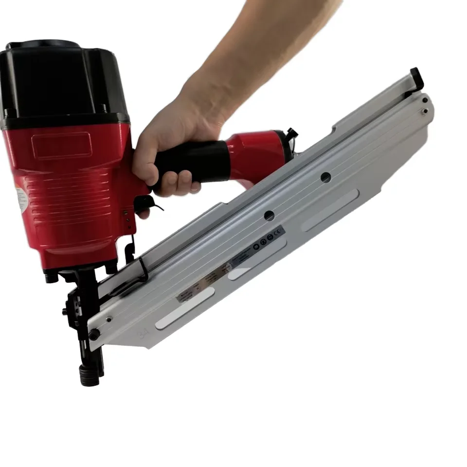 21-Degree Framing Nailer with Plastic Collated Round Head Nail