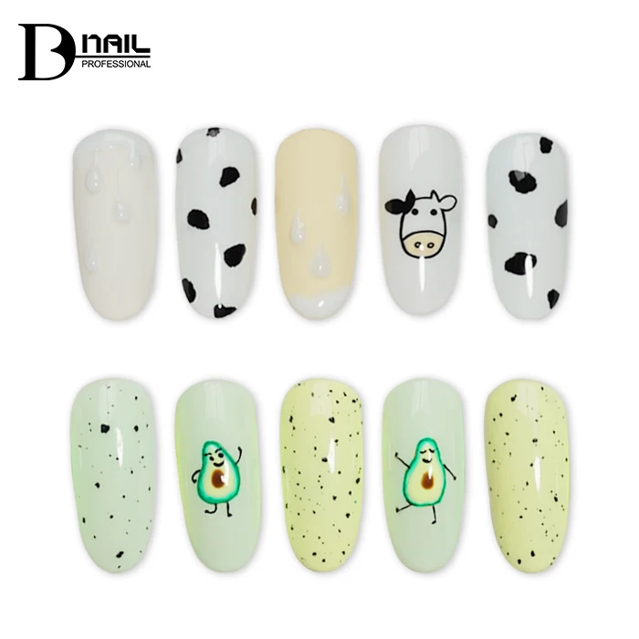popular colors uv gel polish nails salon professional products milky gel