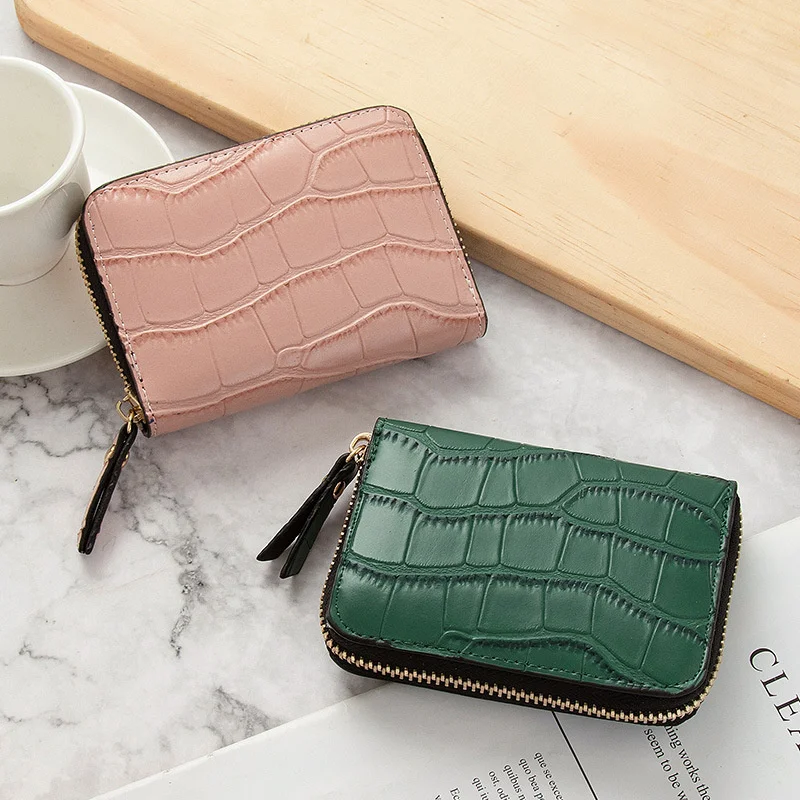 Girls Stylish Multi Card Position Card Bags Vintage RFID Card Holder Wallet for Women