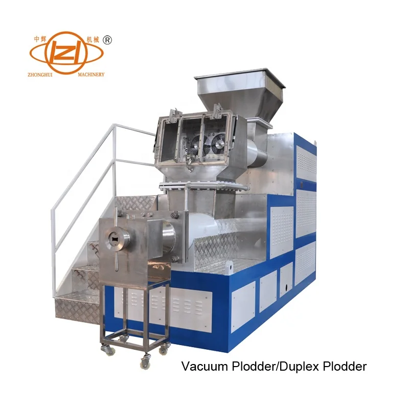 High productivity duplex twin worn vacuum plodder stainless steel 304 material bar soap extrusion soap extruder