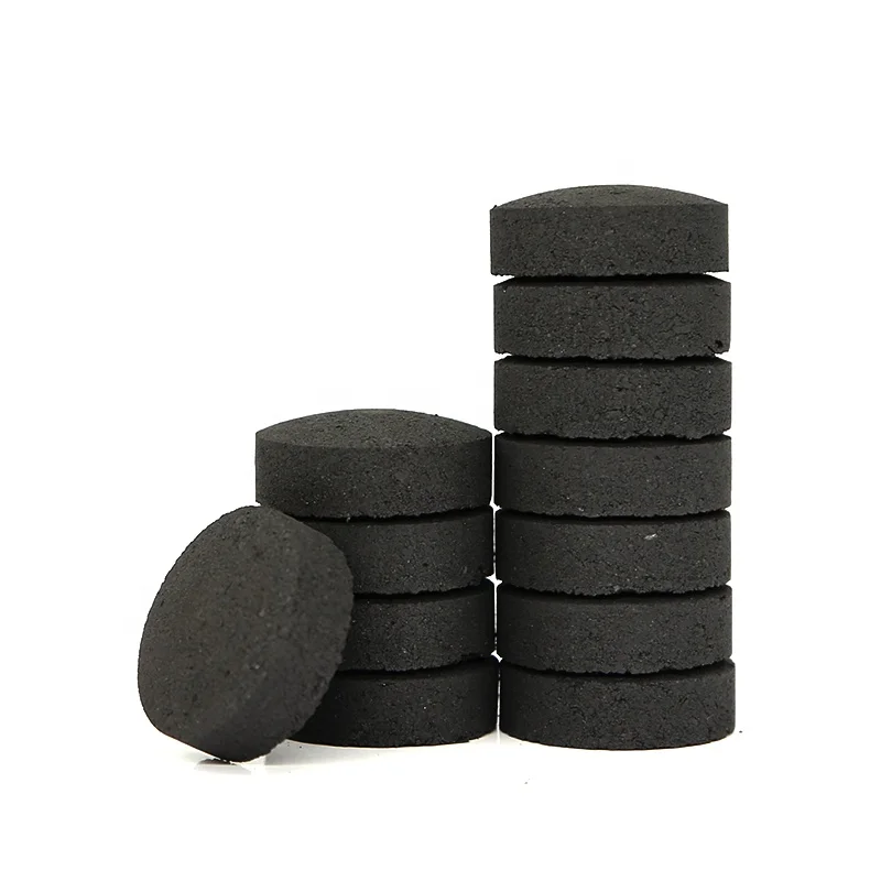 33mm 40mm 50mm Round Charcoal Odorless Instant Light Hardwood Shisha And Incense Charcoal