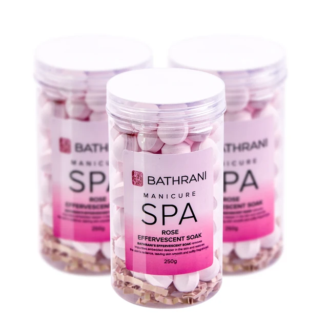 Manicure Soak Have Nail Clean Disinfection And Soften Cuticle Effect BATHRANI Rose 250g Nail Treatment