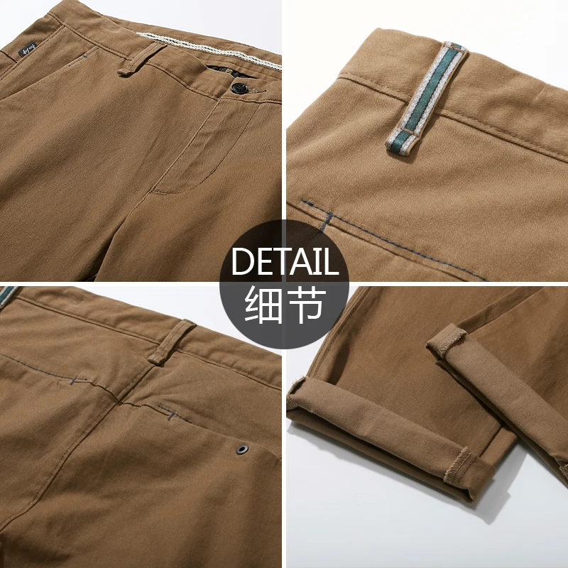 
SABIN factory RTS wholesale pantalones de hombre men high quality custom fashion cotton twill trouser slim fit khaki chino pants 