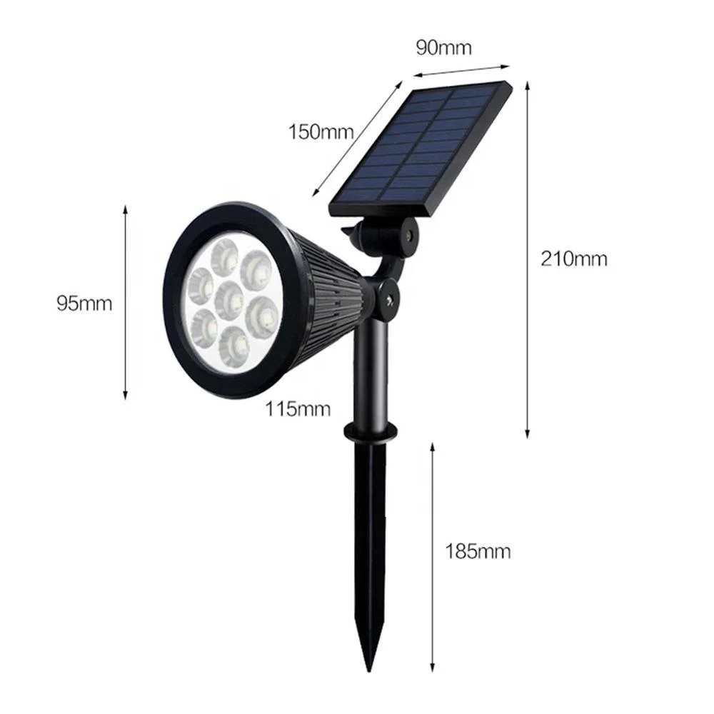 Color charging Solar Lights Outdoor Cracked Glass Ball Dual LED Garden Lights Landscape Pathway Lights for Path Patio Yard