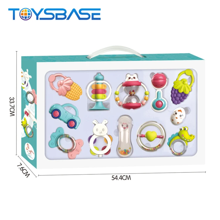 Soft Hand Bell Play Set 12PCS Baby Rattle Teething Toys
