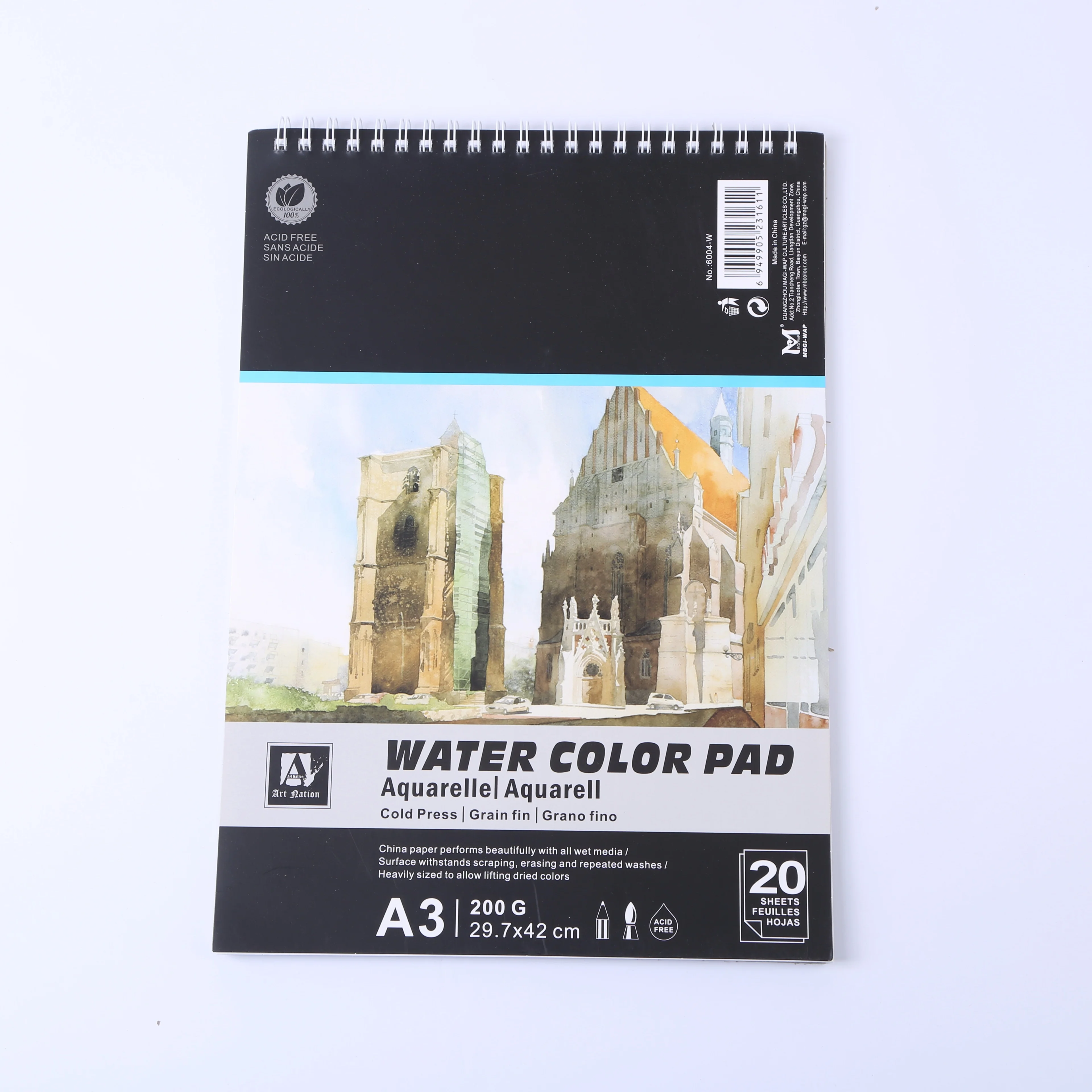 Art Nation воды цветная бумага блока 200 г 20 листов