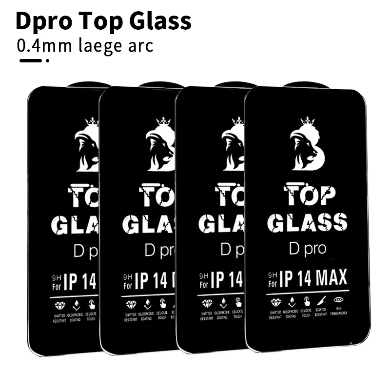 Amazon Premium Quality Top Glass D Pro 3D Silk Print Full Glue Tempered Glass Screen Protector For iPhone 14 13 12 11