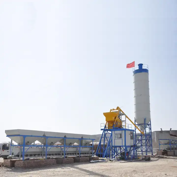 Fully Automatic HZS 25m3/h Small Portable Concrete Mixing Plant Ready Mix Mobile Concrete Batching Plant
