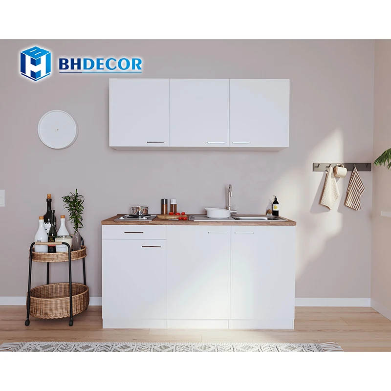 High End Simple Design Modern Compact Mini Small Kitchen Cabinets Set With Sink for Room Base Cabinet Made in China