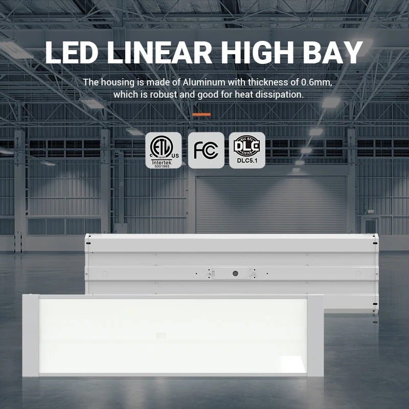 DLC Certification Indoor Commercial Industrial Lighting 110W 130W 165W 180W 200W 220W Linear Led High Bay Light