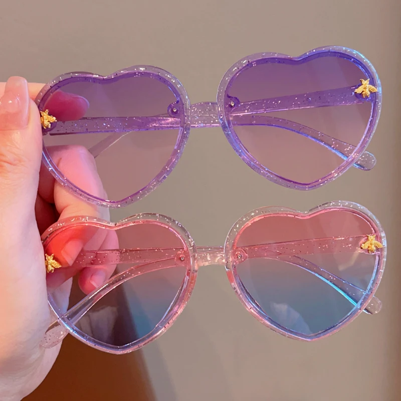 2024 New Children Cute Colors Animal Bee UV400 Sunglasses Baby Girls Outdoor Acrylic Sun Protection Sunglasses Kids Sun Glasses