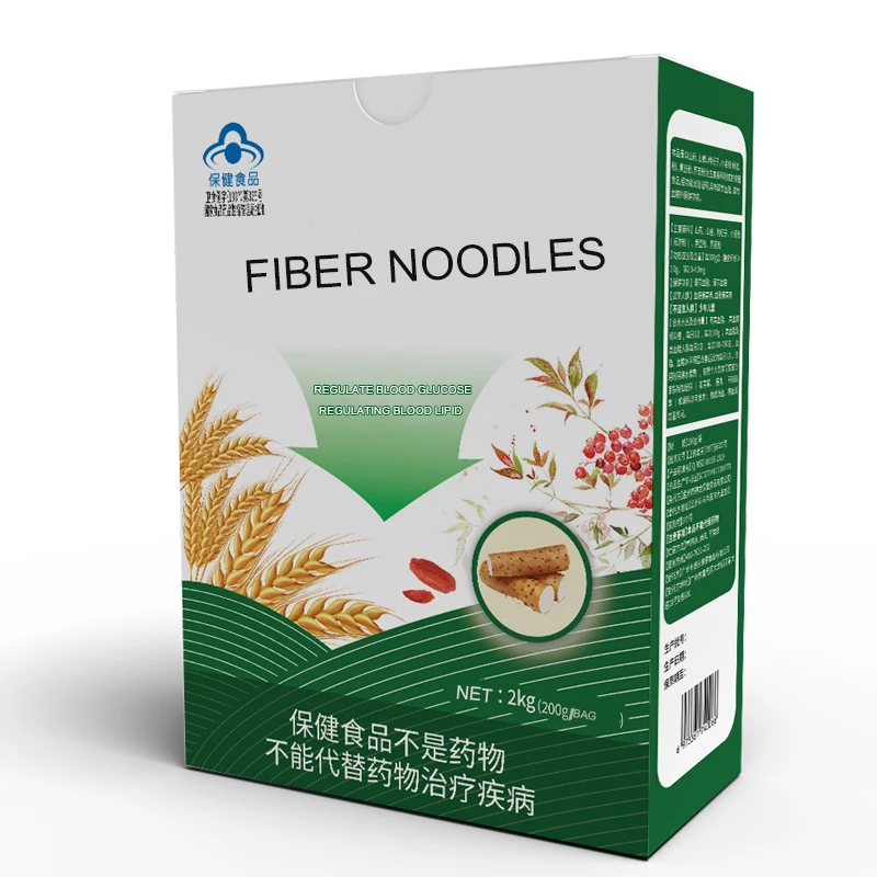 Fibre noodle Regulate blood glucose lipid Tagliatelle Yam Hawthorn fruit of Chinese wolfberry flour healthcare supplement
