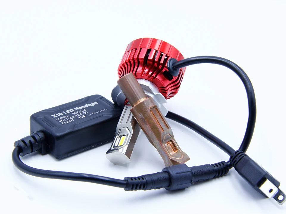 Новый обновленный комплект для переоборудования светодиодов X10 h7 светодиодная фара CANBUS 6000 лм автомобильная лампа