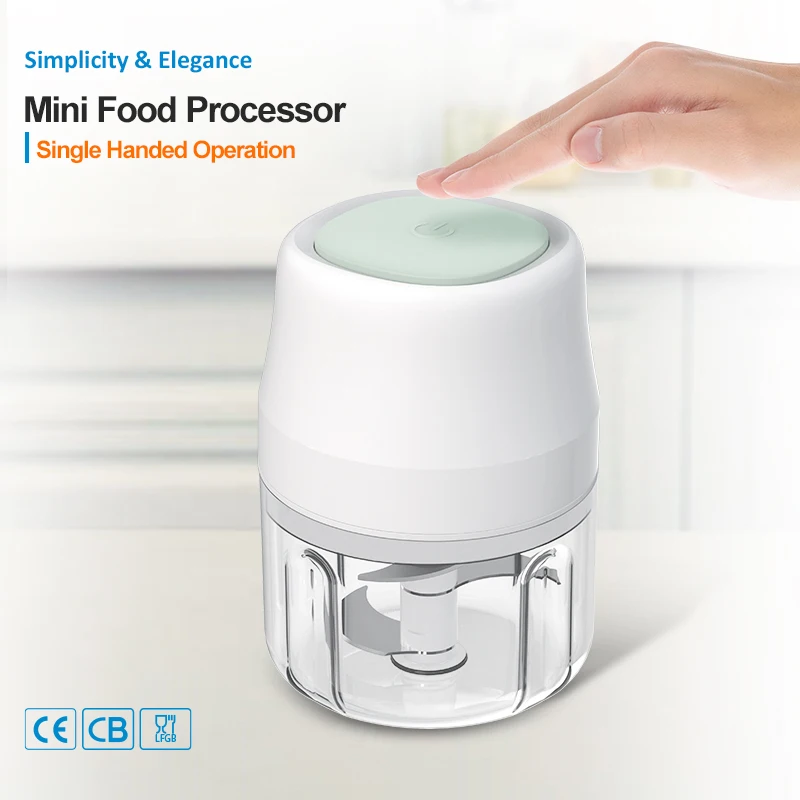 Беспроводная электрическая мини-чашка для чеснока, овощей, мяса, 250 мл