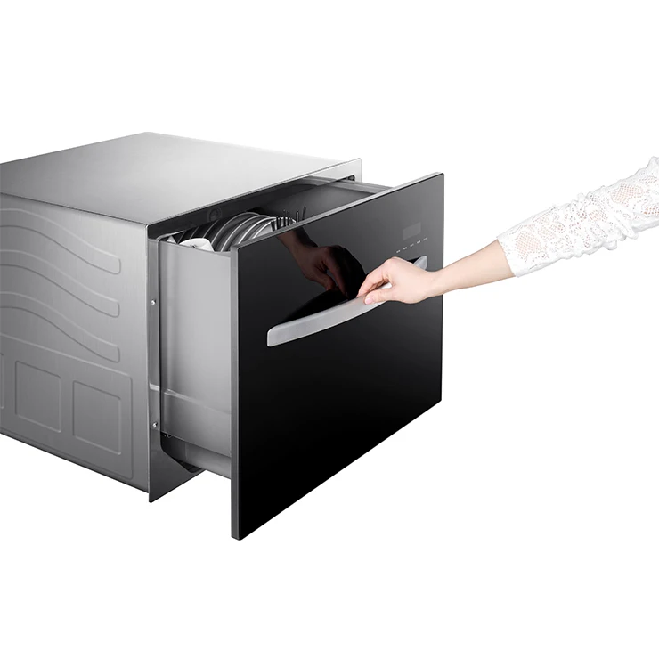Built-In Basket Dishwasher Machine 8 Set Tableware Dish Washers Electric Drawer Dishwasher