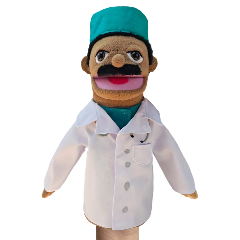 2024 New Design Hand Puppet Doctor Cop Engineer Series of Hand Puppet for Children Educational Toys