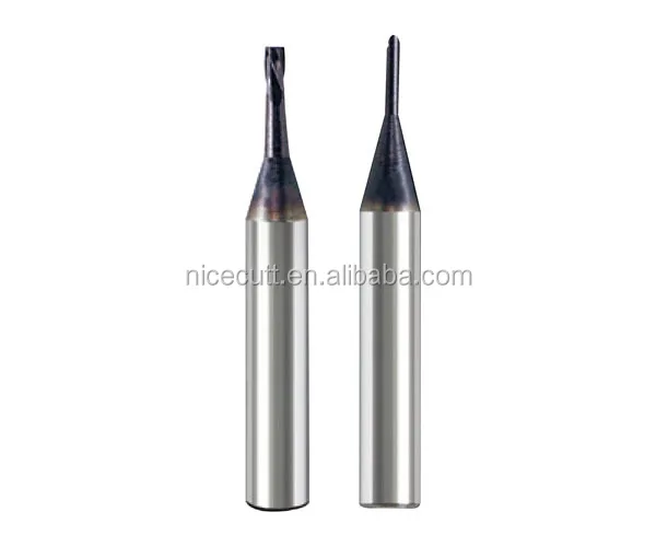 Solid Carbide 3-Flute Endmill for Aluminum Machining Customizable OEM D4*12*50L*D4