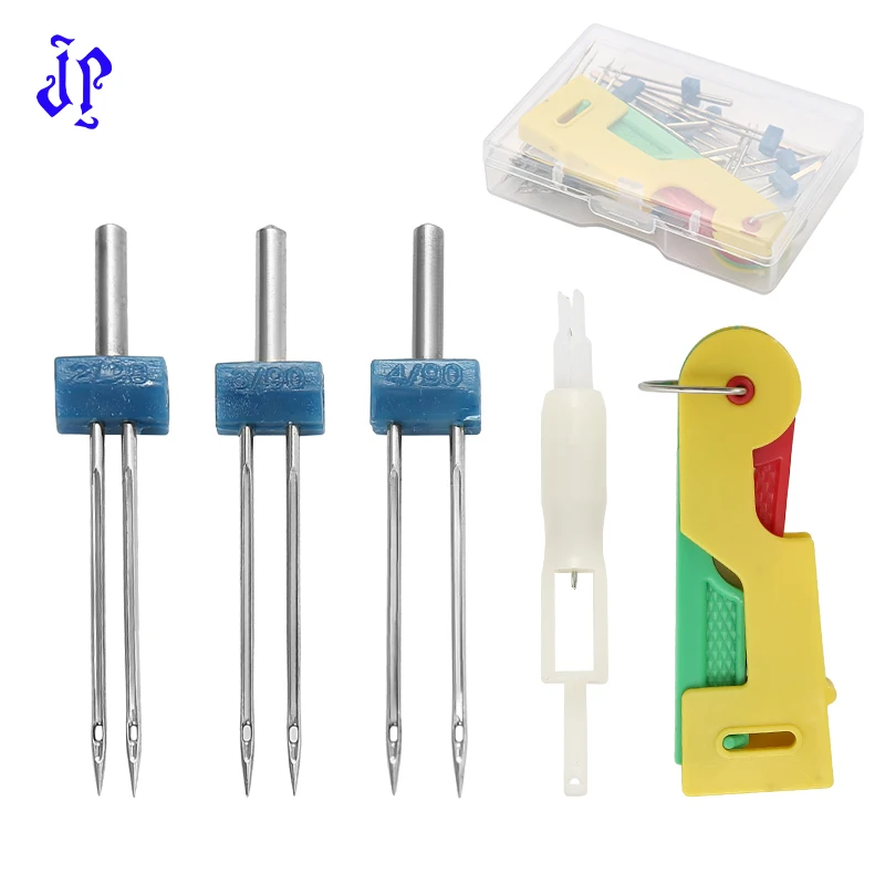 JP Sewing Machine Tool Accessories Dual Needle 2MM/3MM/4MM Double Head Sewing Machine Needle