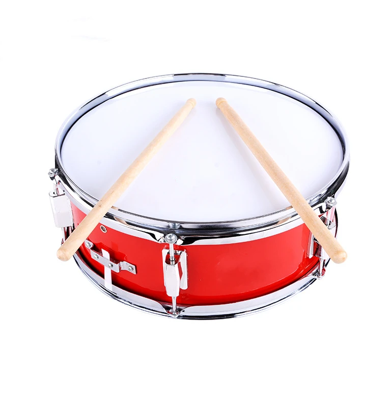 13 дюймовый snare барабан студенческая команда нержавеющая сталь Корпус барабана краски высокого
