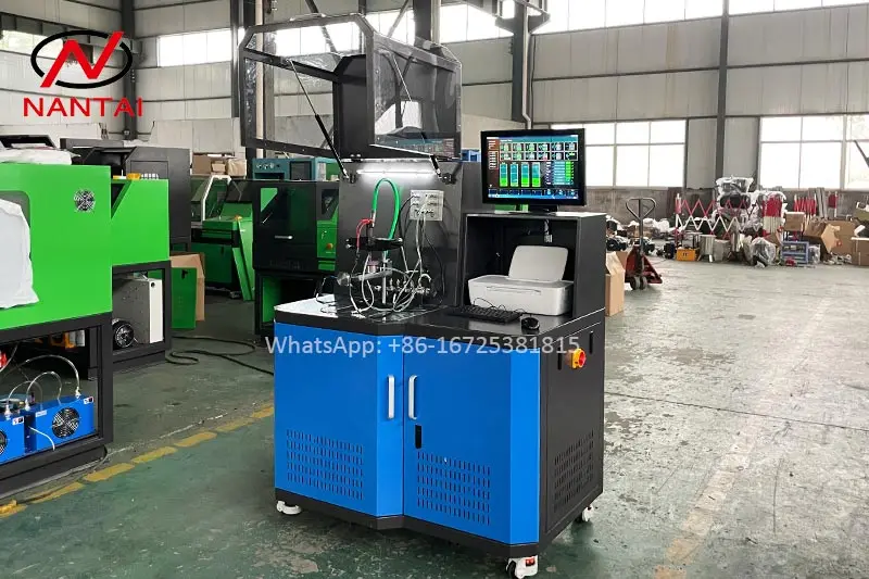 NANTAI NTI1000 NEW Design Diesel Injector Nozzle Test Bench Tester Common Rail Injector Test Bench with Printer QR Coding BIP