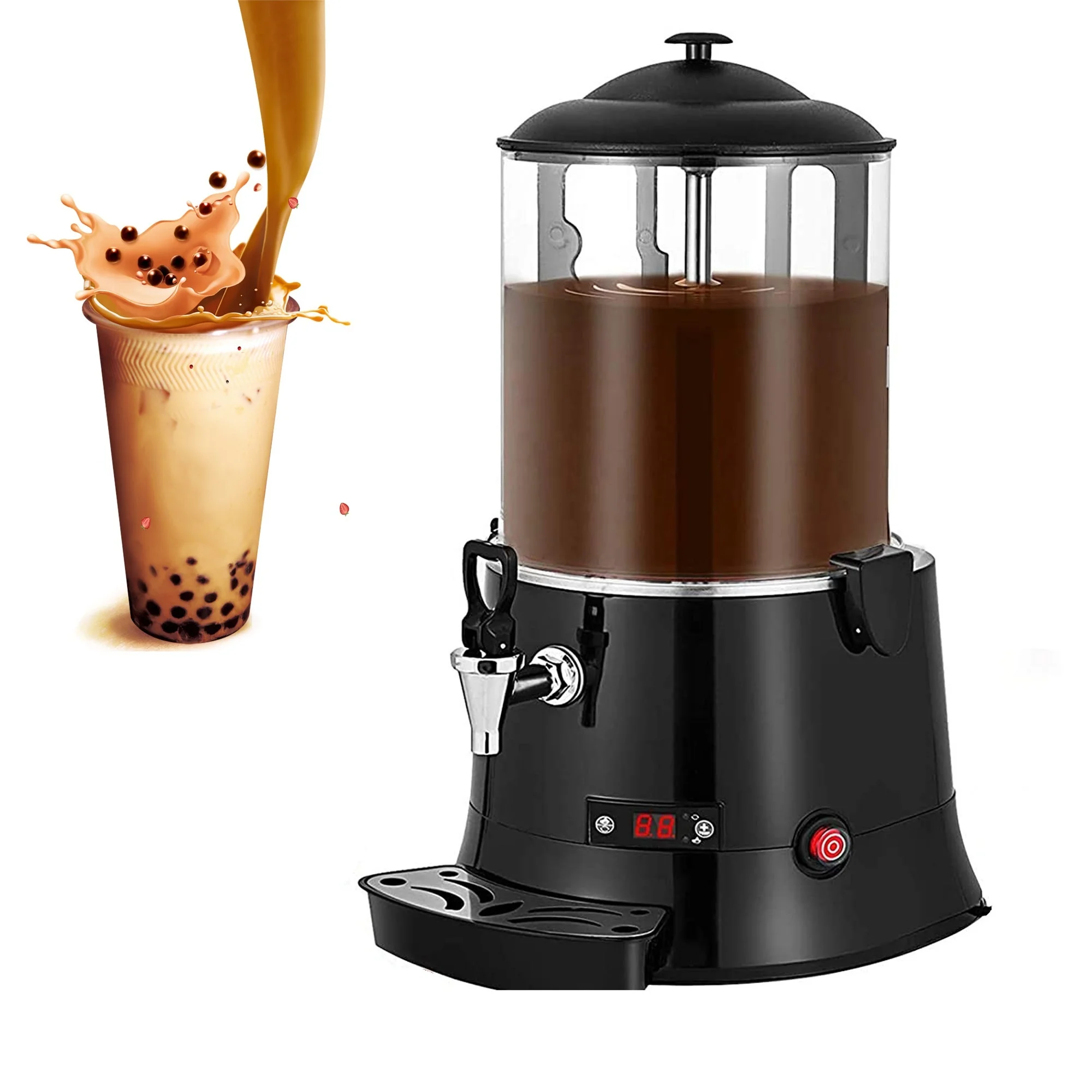 Commercial 10L automatic hot chocolate maker drink dispenser for tea milk