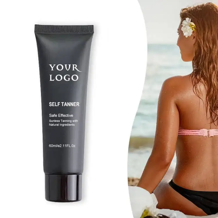 High Quality Private Label Natural Tanning Lotion Best Safe Effective Dark Sunless Body Self Oil Free Shimmer Tanning Oil lotion