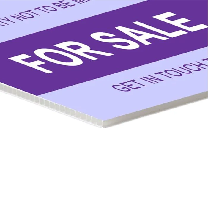 3mm PP Corrugated Plastic Corflute Signs Board Customized Correx Sign