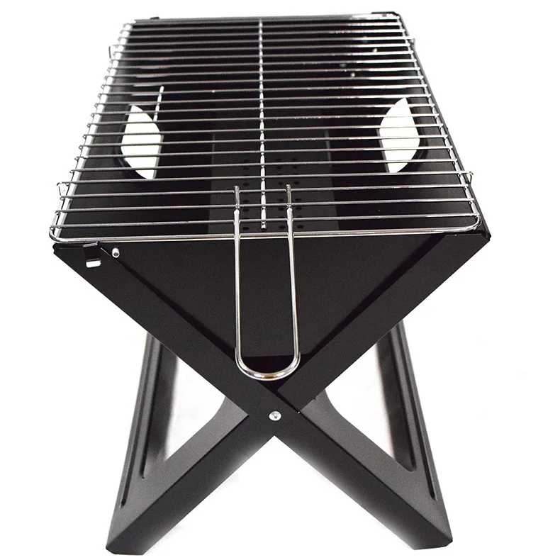 Portable Folding Outdoor BBQ Grill Charcoal Roasting Oven For Camping