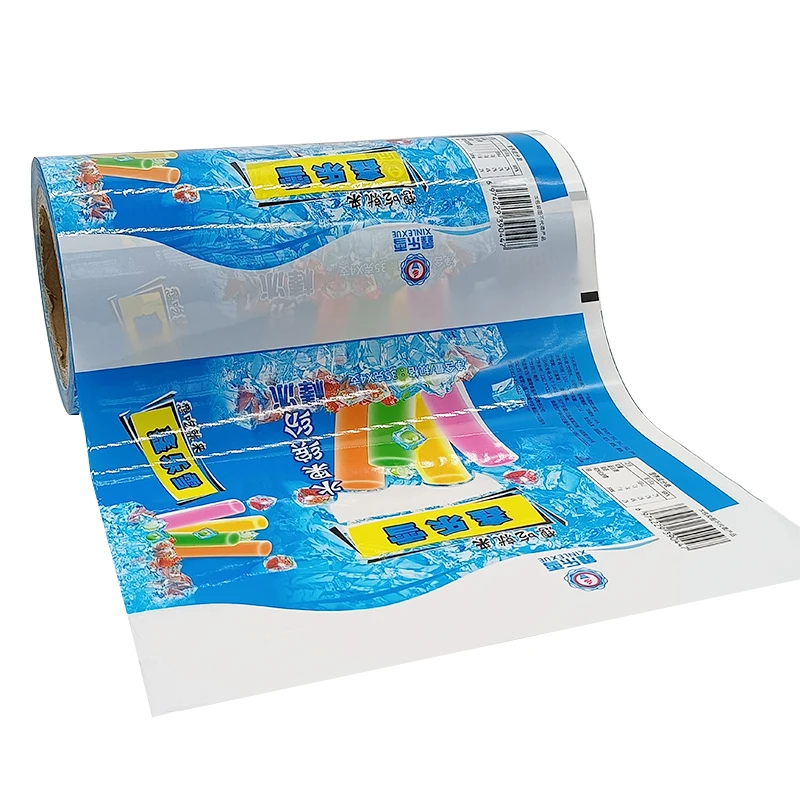 Fruit Ice Popsicle Packaging Food Grade Soft Plastic Film Automatic Packing Roll Films