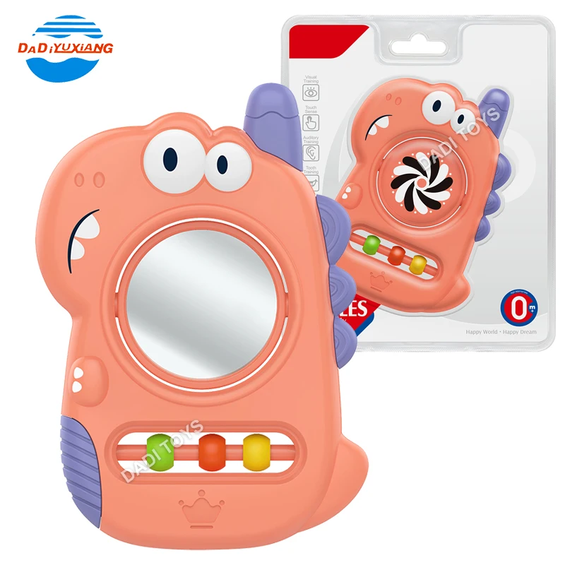DADI OEM/ODM Cute Dinosaur 2023 Baby Mobile Phone Toy Baby Toy Rattle Ring Plastic Baby Phone Rattle