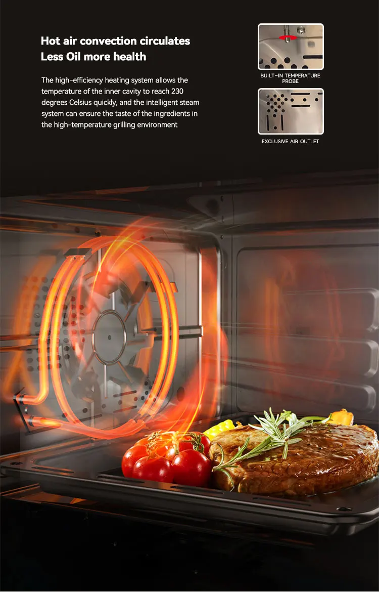 Premium Electric Air Fryer Oil Free Deep Air Frying Steam Air Fryer Oven Combo All in one