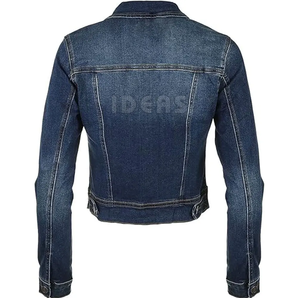 new arrival wholesale price denim women short plus size stand collar women denim jeans jackets