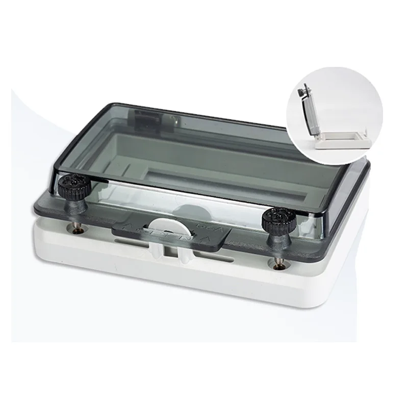 Waterproof Window Circuit Breaker Transparent Protection Window Cover Button Switch Panel Ip67 Distribution Box Observation Wind
