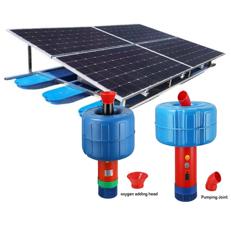 Good quality complete set solar aeration oxygen pump solar powered paddle wheel aerator aquarium oxygenation pump