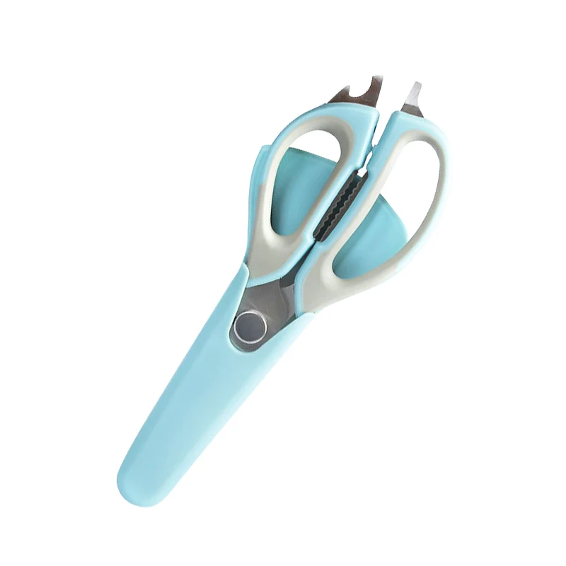 
Powerful multifunction poultry shears with magnetic refrigerator holder kitchen scissors 